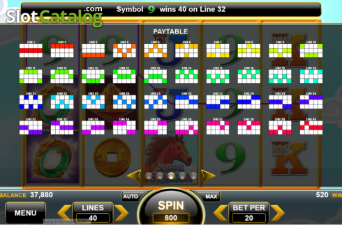 Скрин7. Flying Horse (Spin Games) слот