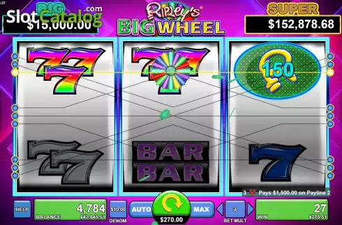 Скрин3. Ripley's Big Wheel слот