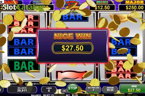 Скрин4. Mighty 777 Sticky Credits слот