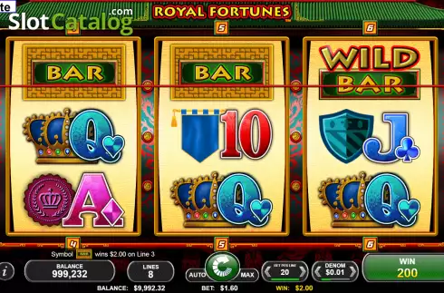 Скрин3. Royal Fortunes слот