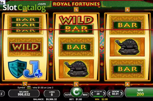 Скрин4. Royal Fortunes слот