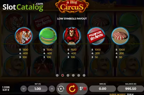 Скрин7. A Big Circus слот