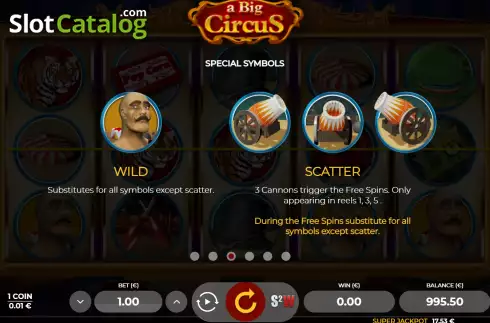 Скрин8. A Big Circus слот