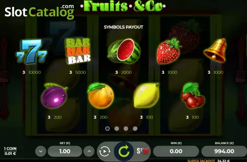 Скрин6. Fruits and Co слот