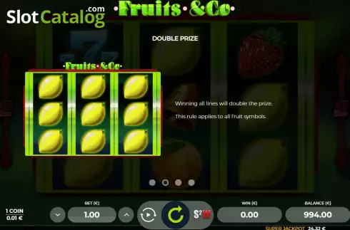 Скрин7. Fruits and Co слот