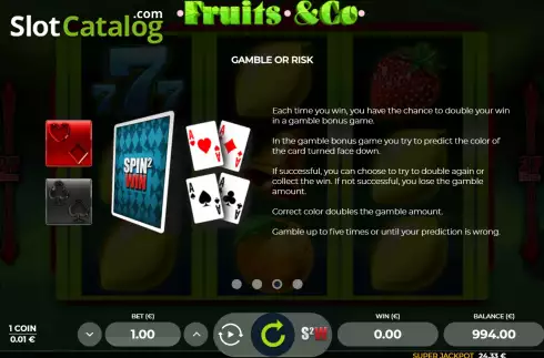 Скрин8. Fruits and Co слот
