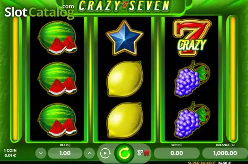 Скрин2. Crazy Seven 3 слот