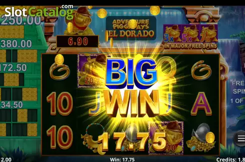 Скрин7. Adventure PIGGYPAYS El Dorado слот