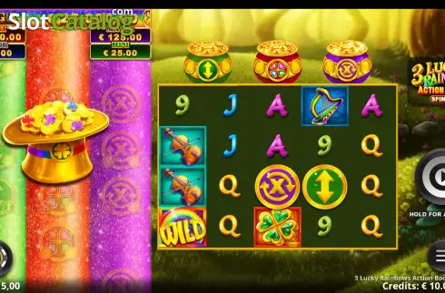 Скрин2. 3 Lucky Rainbows Action Boost SpinUP слот