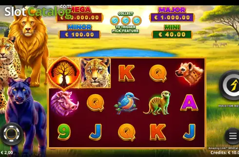 Скрин2. Amazing Link WildCat Kingdom слот