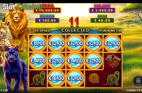 Скрин3. Amazing Link WildCat Kingdom слот