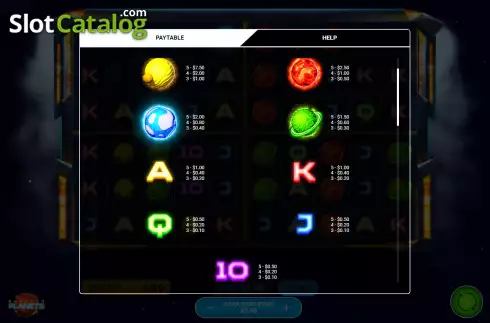 Скрин5. Blazing Planets слот