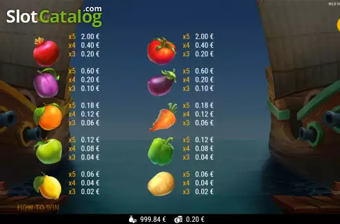 Скрин7. Wild Veggie Pirates слот