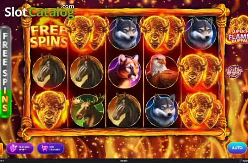 Скрин2. Super Hot Flaming Buffalos слот