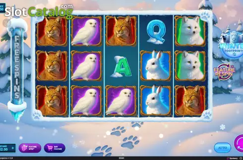 Скрин2. Winter Footprints слот