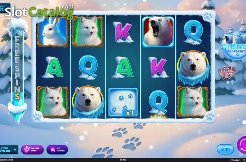Скрин3. Winter Footprints слот