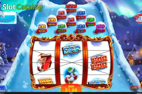 Скрин3. Santas Snowball Roller слот
