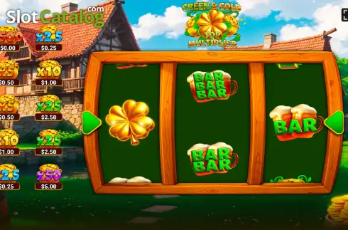 Скрин2. Green & Gold Top Multiplier слот