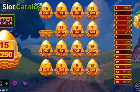 Скрин3. Franks Golden Eggs слот