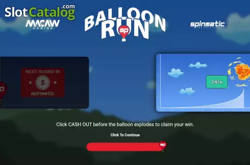 Скрин2. Balloon Run слот