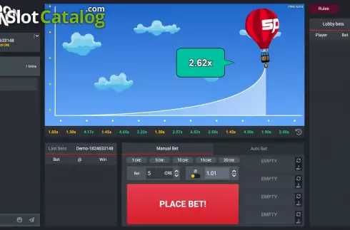 Скрин3. Balloon Run слот