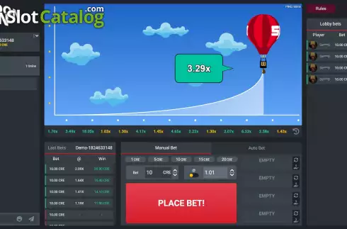 Скрин6. Balloon Run слот