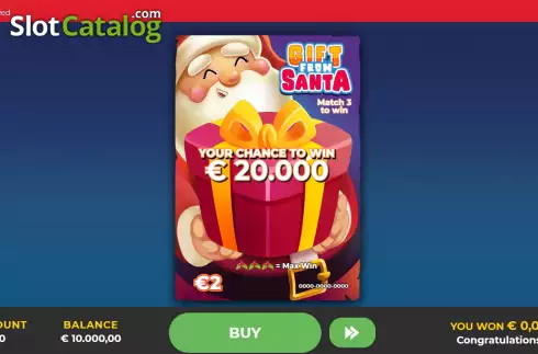 Скрин2. Gift From Santa Scratch слот