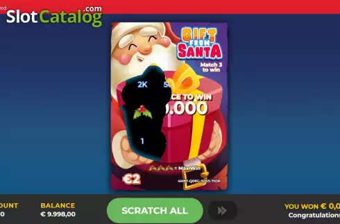 Скрин3. Gift From Santa Scratch слот