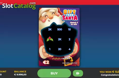 Скрин5. Gift From Santa Scratch слот