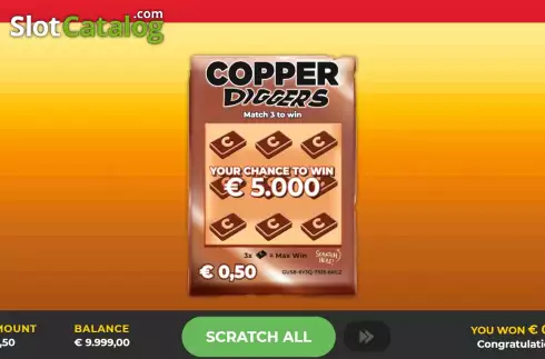 Скрин2. Copper Diggers Scratch слот