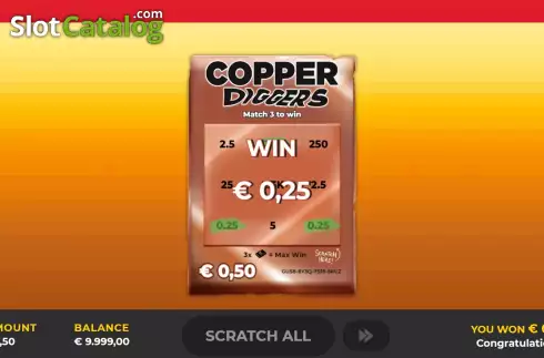 Скрин3. Copper Diggers Scratch слот