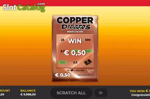 Скрин4. Copper Diggers Scratch слот