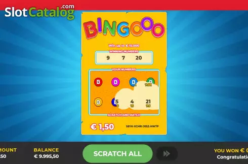Скрин2. Bingooo Scratch слот
