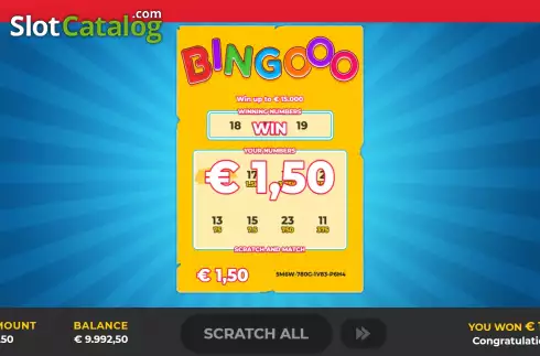 Скрин3. Bingooo Scratch слот