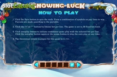 Скрин9. Snowing Luck Christmas Edition слот