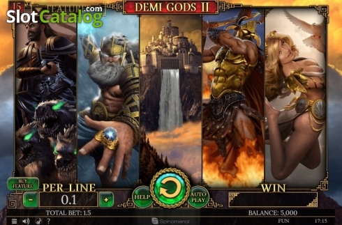 Скрин2. Demi Gods II 15 Lines слот