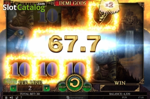 Скрин3. Demi Gods II 15 Lines слот