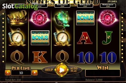 Скрин2. Mines of Gold (Spinomenal) слот