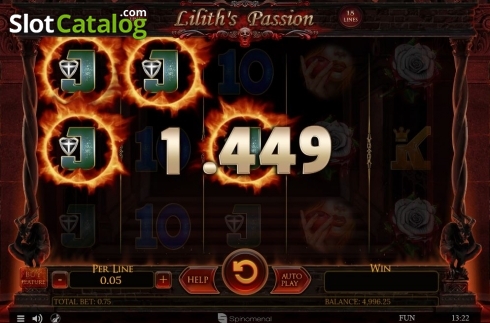 Скрин3. Lilith's Passion 15 lines слот