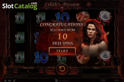 Скрин4. Lilith's Passion 15 lines слот