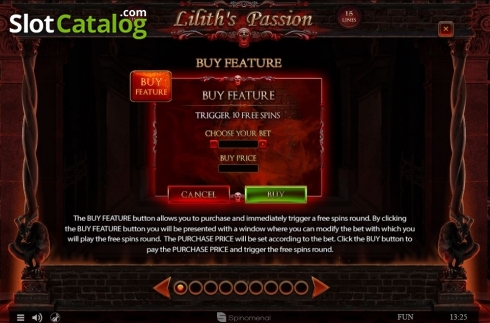 Скрин8. Lilith's Passion 15 lines слот