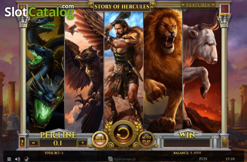 Скрин3. Story of Hercules слот