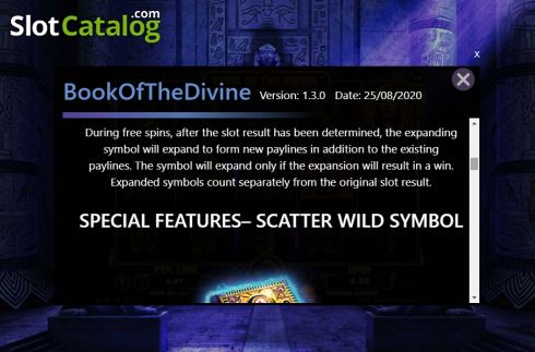 Скрин8. Book Of The Divine (Spinomenal) слот