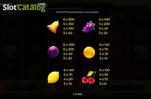 Скрин5. Fruits Collection 30 Lines слот