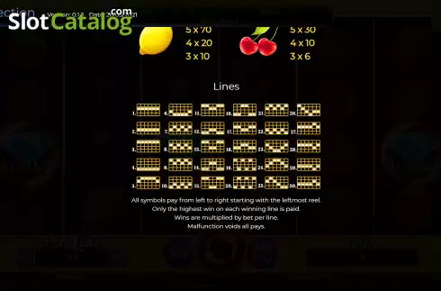 Скрин6. Fruits Collection 30 Lines слот