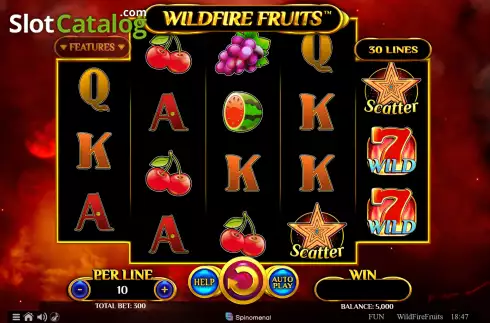 Скрин2. Wildfire Fruits слот