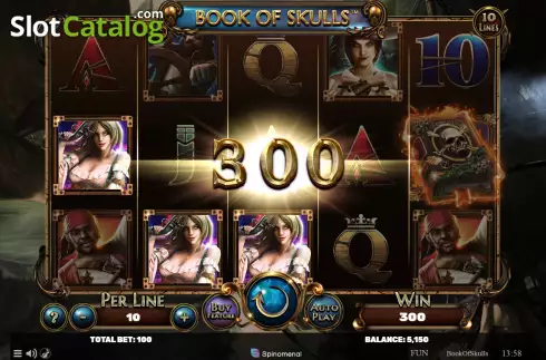Скрин4. Book of Skulls (Spinomenal) слот