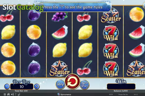 Скрин2. Fruits On Ice Collection 40 Lines слот