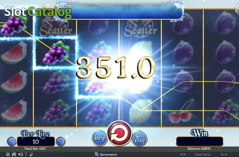 Скрин4. Fruits On Ice Collection 40 Lines слот