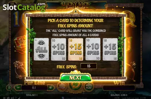 Скрин9. Lucky Jack Lost Jungle слот